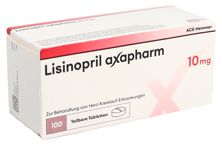 Lisinopril axapharm Tabl 10 mg 100 Stk, Hauptbild