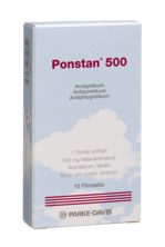 Ponstan cpr pell 500 mg 10 pce, image principale