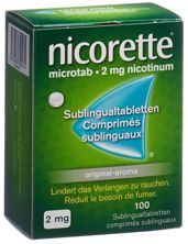 Nicorette Microtab Orig Subling Tabl 2 mg 100 Stk, Hauptbild