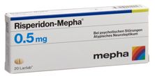 Risperidon Mepha Lactab 0.5 mg 20 Stk, Hauptbild