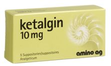 Kétalgine supp 10 mg 5 pce, image principale