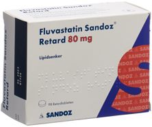 Fluvastatin Sandoz Ret Filmtabl 80 mg 98 Stk, Hauptbild