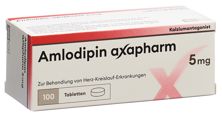 Amlodipin axapharm Tabl 5 mg 100 Stk, Hauptbild