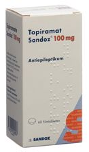 Topiramate Sandoz cpr pell 100 mg bte 60 pce, image principale