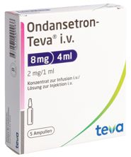 Ondansetron Teva Inf Konz 8 mg/4ml 5 Amp 4 ml, Hauptbild