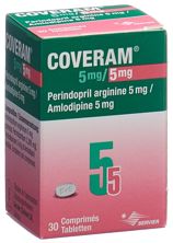 Coveram Tabl 5/5 mg Ds 30 Stk, Hauptbild