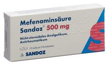 Mefenaminsäure Sandoz Filmtabl 500 mg 10 Stk, Hauptbild