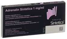 Adrenalin Sint 1 mg/ml s disulf 1ml 10 amp 1 ml, image principale