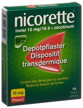 Nicorette Invisi Patch 15 mg/16h 14 Stk, Hauptbild