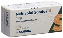 Nebivolol Sandoz Tabl 5 mg 56 Stk, Hauptbild