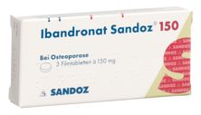 Ibandronat Sandoz Filmtabl 150 mg 3 Stk, Hauptbild