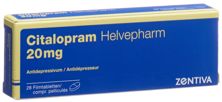 Citalopram Helvepharm Filmtabl 20 mg 28 Stk, Hauptbild