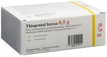 Thiopental Inresa subst sèche 0.5 g flac 25 pce, image principale