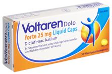 Voltaren Dolo forte Liquid Caps 25 mg 10 Stk, Hauptbild