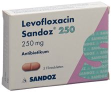 Levofloxacin Sandoz Filmtabl 250 mg 5 Stk, Hauptbild