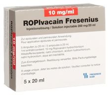 Ropivacain Fresenius10 mg/ml 20ml amp 5 pce, image principale