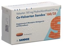 Co-Valsartan Sandoz cpr pell 160/25 98 pce, image principale