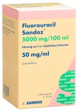 Fluorouracile Sandoz 5000 mg/100ml flac 100 ml, image principale