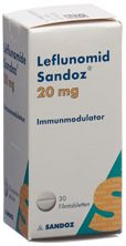 Leflunomid Sandoz Filmtabl 20 mg Ds 30 Stk, Hauptbild