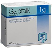 Salofalk supp 1 g 60 pce, image principale