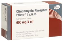 Clindamycin phosphat Pfizer 600 mg/4ml 10 amp 4 ml, image principale