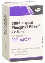 Clindamycin phosphat Pfizer 300 mg/2ml Amp 2 ml, Hauptbild
