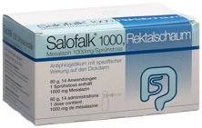 Salofalk mousse rect 1000 mg fl 80 g, image principale