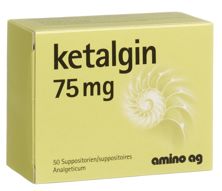 Kétalgine supp 75 mg 50 pce, image principale
