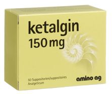 Kétalgine supp 150 mg 50 pce, image principale
