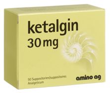 Kétalgine supp 30 mg 50 pce, image principale