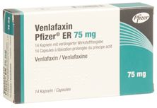 Venlafaxin Pfizer ER caps ret 75 mg 14 pce, image principale