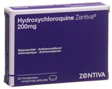 Hydroxychloroquine Zentiva Filmtabl 200 mg 30 Stk, Hauptbild