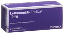 Leflunomide Zentiva Filmtabl 10 mg Ds 30 Stk, Hauptbild