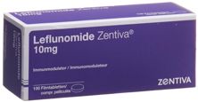 Leflunomide Zentiva Filmtabl 10 mg Ds 100 Stk, Hauptbild