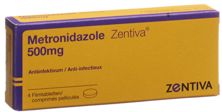 Metronidazole Zentiva Tricho Filmtabl 500 mg 4 Stk, Hauptbild