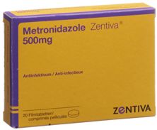 Metronidazole Zentivacpr pell 500 mg 20 pce, image principale
