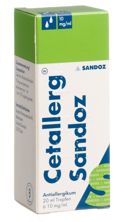 Cetallerg Sandoz Tropfen 10 mg/ml Fl 20 ml, Hauptbild