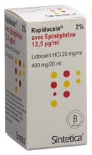 Rapidocain 20 mg/ml + Epin 12.5 mcg/ml Vial 20 ml, Hauptbild