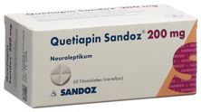 Quetiapin Sandoz Filmtabl 200 mg 60 Stk, Hauptbild