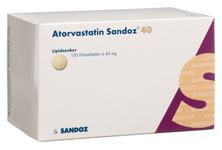 Atorvastatin Sandoz Filmtabl 40 mg (#) 100 Stk, Hauptbild