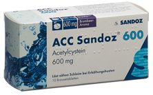 ACC Sandoz Brausetabl 600 mg Brombeeraroma 10 Stk, Hauptbild