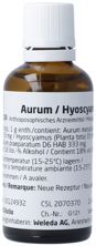 Weleda Aurum/Hyoscyamus comp Dil 50 ml, Hauptbild