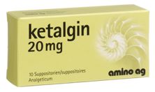 Ketalgin Supp 20 mg 10 Stk, Hauptbild
