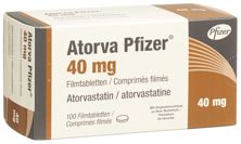 Atorva Pfizer cpr pell 40 mg 100 pce, image principale