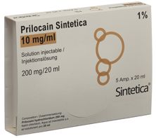 Prilocain Sintetica sol inj 10 mg/ml 5 amp 20 ml, image principale