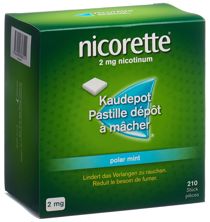 Nicorette Polar Mint pastill dép mâch 2 mg 210 pce, image principale