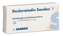 Desloratadin Sandoz Filmtabl 5 mg 30 Stk, Hauptbild