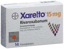 Xarelto cpr pell 15 mg 14 pce, image principale