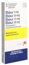 Ebixa Starterpack 7x5, 7x10, 7x15, 7x20 mg 28 Stk, Hauptbild