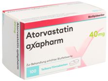 Atorvastatin axapharm Filmtabl 40 mg 100 Stk, Hauptbild